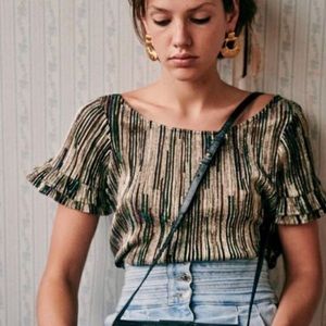 Sezane Blouse Brandy in Medium